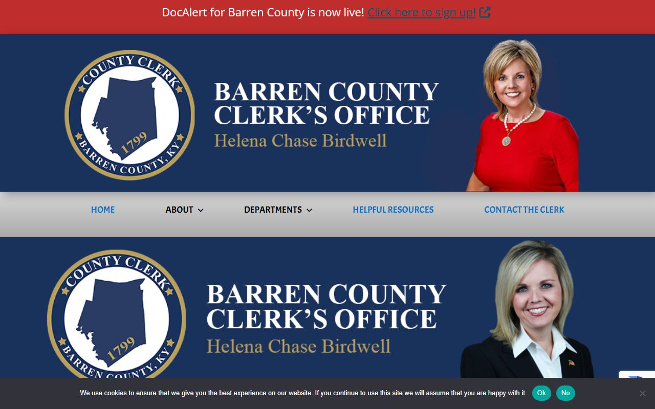 Barren County Circuit Court Clerk distinction from County Clerk document fees