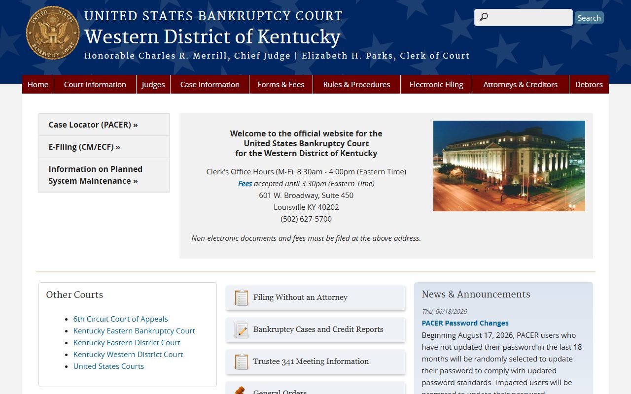 Barren County inmate records federal bankruptcy court source