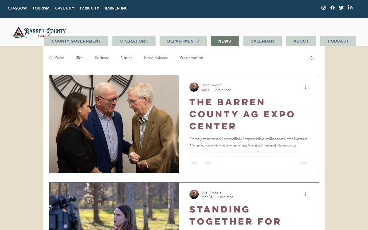 Barren County probate records and county government news source